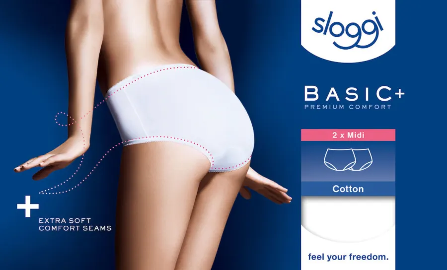 Sloggi Basic+ Midi 2P